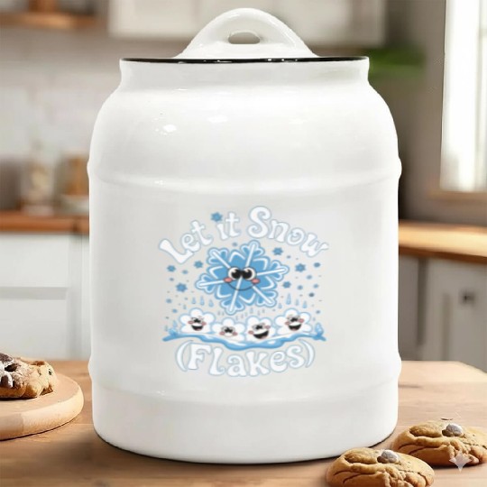 Let It Snow Ceramic Cookie Jars