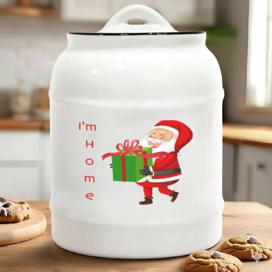 Santa's Joyful Return Ceramic Cookie Jars