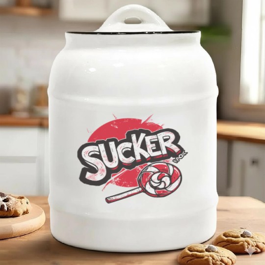 Lollipop Sucker Ceramic Cookie Jars