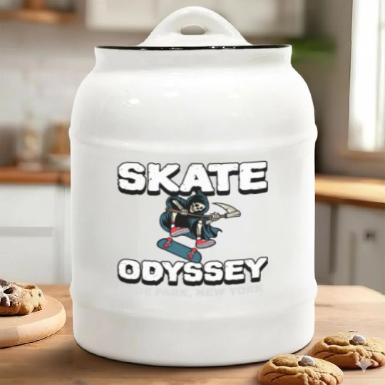 Skate Odyssey – Hyde Park Skate Shop Ceramic Cookie Jars