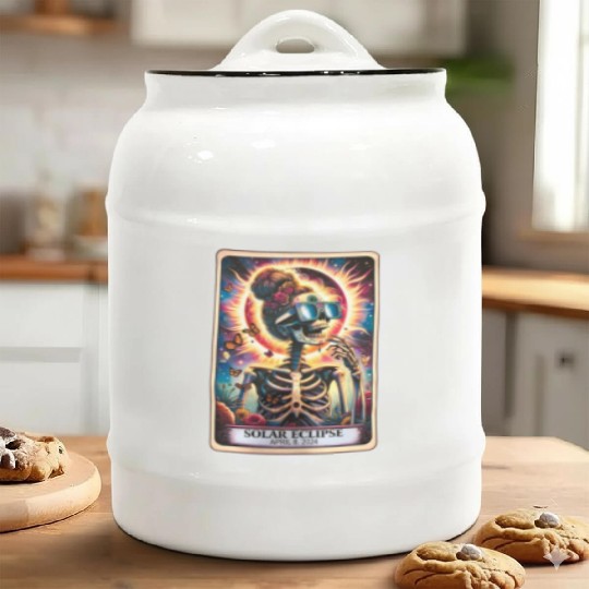 The Solar Eclipse Ceramic Cookie Jars