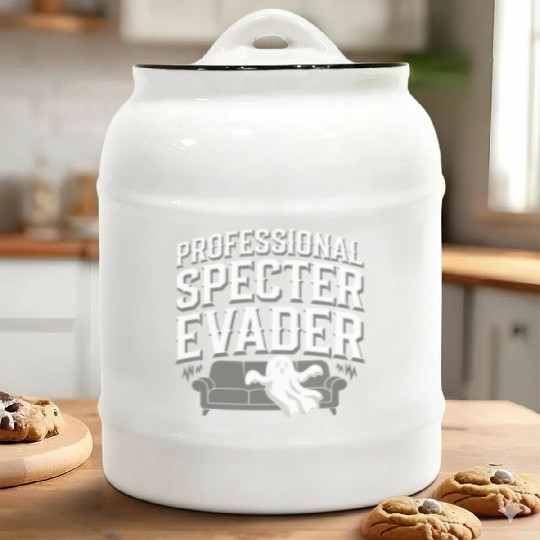 Paranormal Comedy Funny Ghost Humor Lighthearted Ceramic Cookie Jars