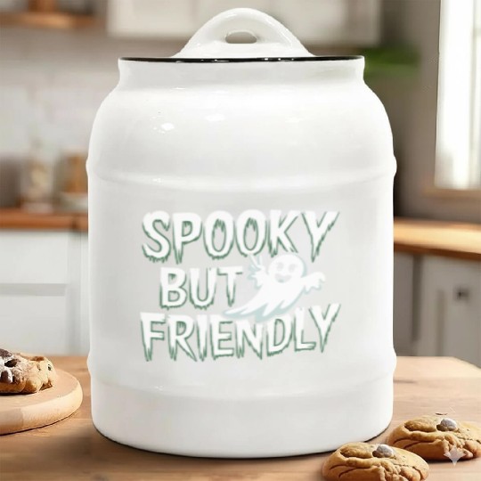 Paranormal Comedy Funny Ghost Humor Lighthearted Ceramic Cookie Jars