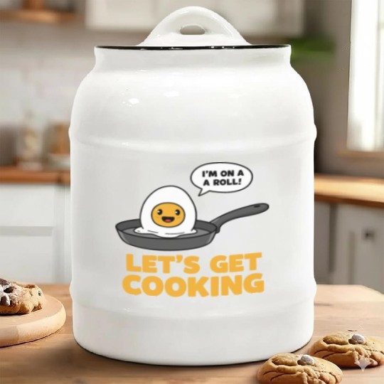 Lets Get Cooking Ceramic Cookie Jars