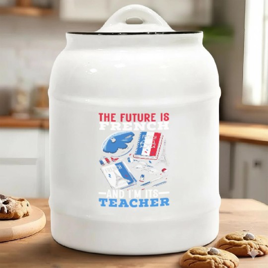 French Language Teacher Education France Teaching Ceramic Cookie Jars