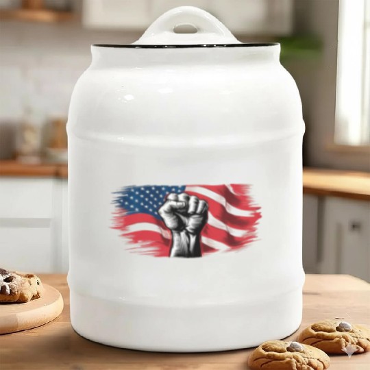 Martin Luther King Day Fight for the poeple Ceramic Cookie Jars