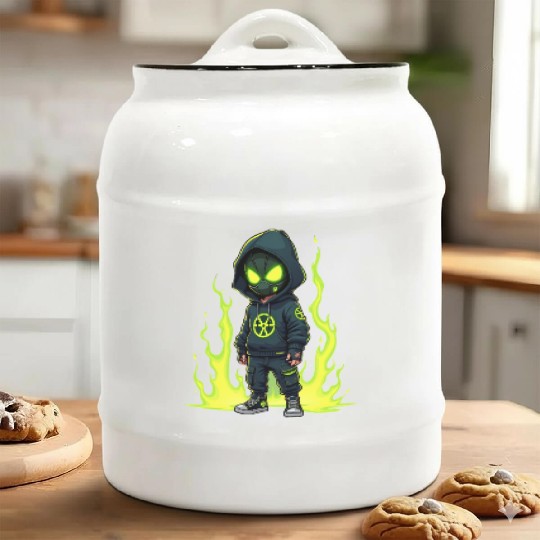 Toxic Menace - Radioactive Streetwear Warrior Ceramic Cookie Jars