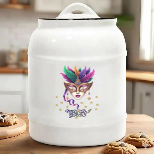 Madri Gras , mardi gras new orleans Ceramic Cookie Jars