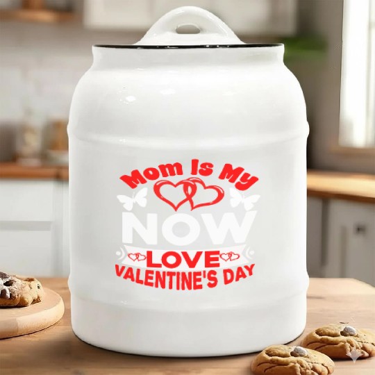 Mom Is My now Love Valentine s Day Ceramic Cookie Jars