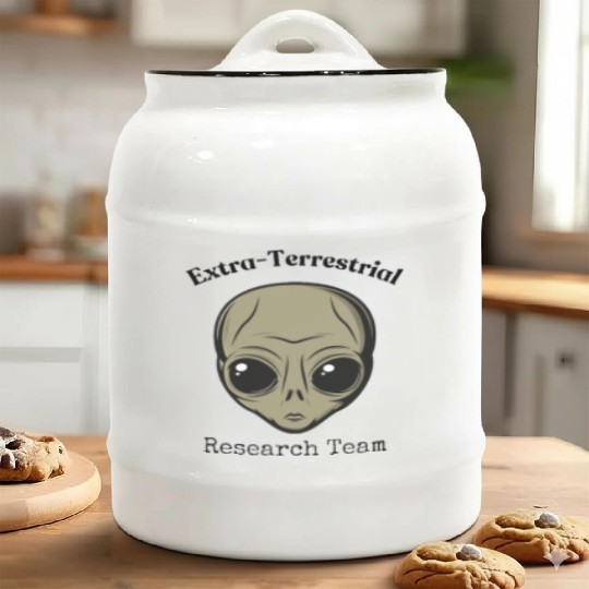 ET Research Team Ceramic Cookie Jars