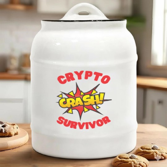 CRYPTO crash survivor Ceramic Cookie Jars