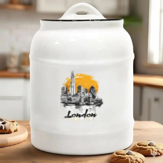 London Streets Ceramic Cookie Jars