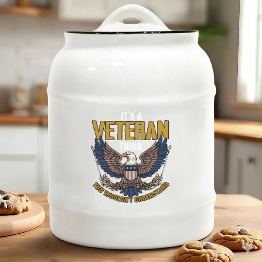 Dysfunctional Veteran It's A Veteran Thing Ceramic Cookie Jars