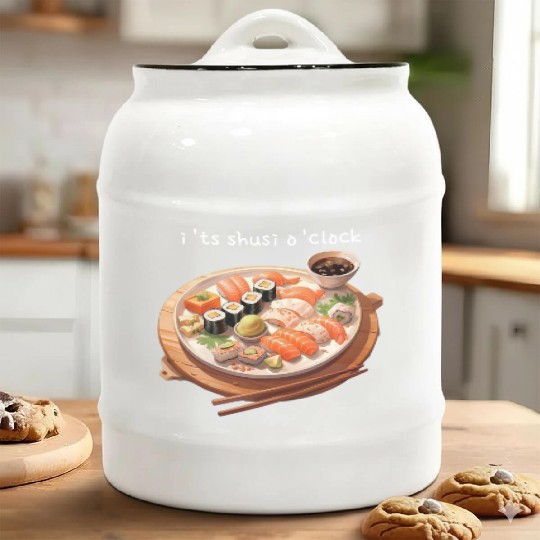 Its sushi o'clock Ceramic Cookie Jars