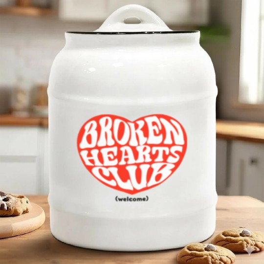 Broken Hearts Club Ceramic Cookie Jars