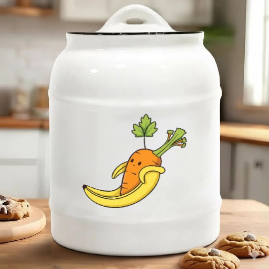 Carrot Ceramic Cookie Jars