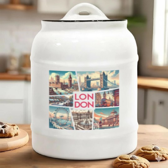 UK CITY - LONDON - TRAVEL - 1 Ceramic Cookie Jars