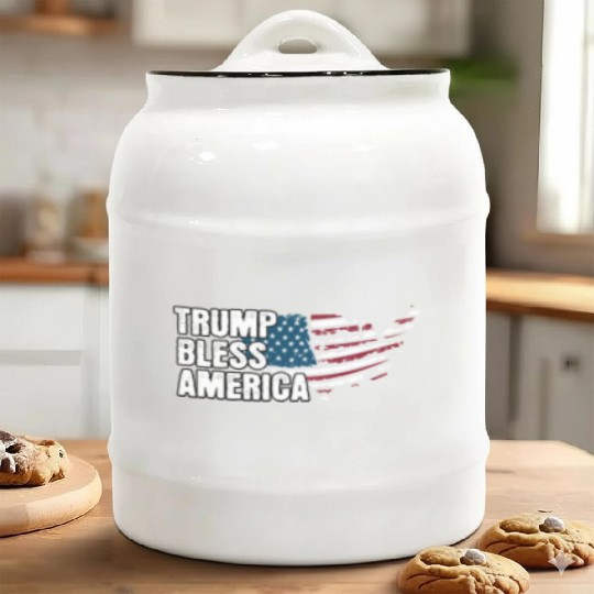 Celebrate America with Bitcoin Love Ceramic Cookie Jars