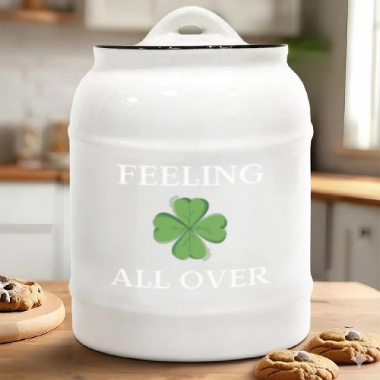 Feeling Clover All Over Ceramic Cookie Jars