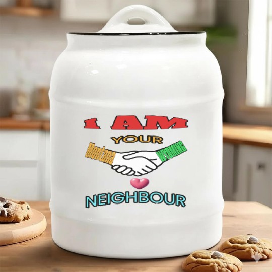 I AM YOUR NEIGHOUR MONTANA AND WYOMING Ceramic Cookie Jars
