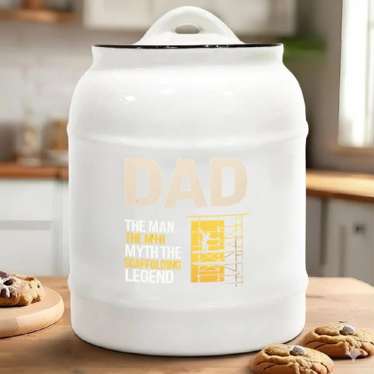 Scaffolder Scaffold Scaffolding Dad Fathers day Ceramic Cookie Jars