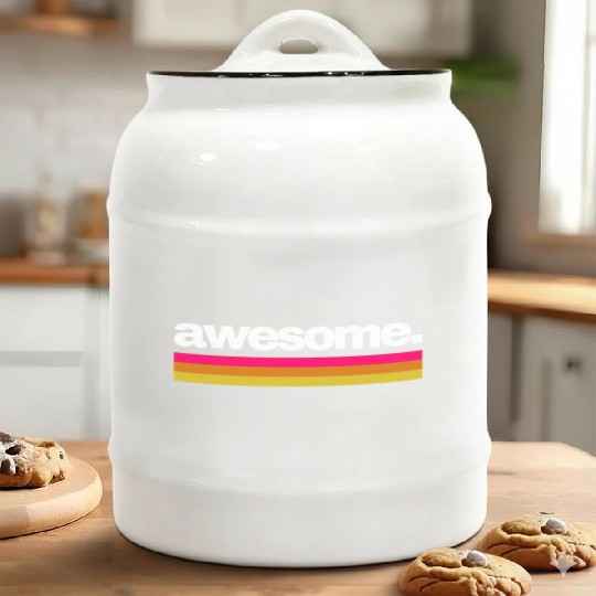 Awesome Retro 80s Vintage Style Ceramic Cookie Jars