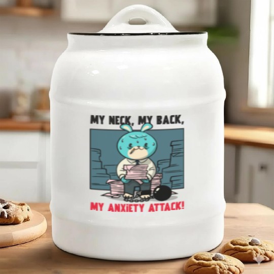 My Neck My Back My Anxiety Attack Ceramic Cookie Jars