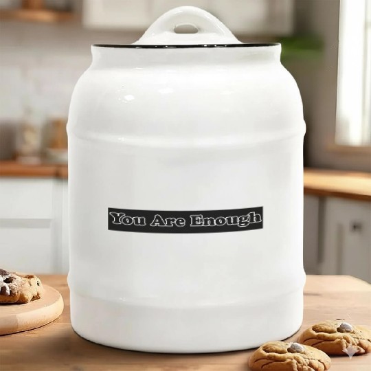 You Are Enough 6; Let Friends Know They're Enough Ceramic Cookie Jars