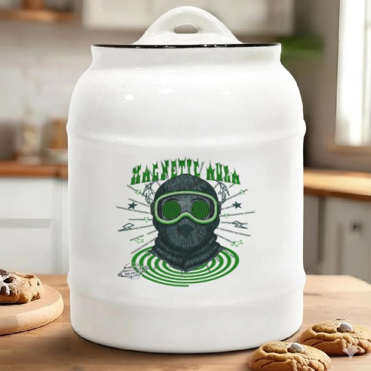 Magnetic Aura – Hypnotic Streetwear | Trippy Urban Ceramic Cookie Jars