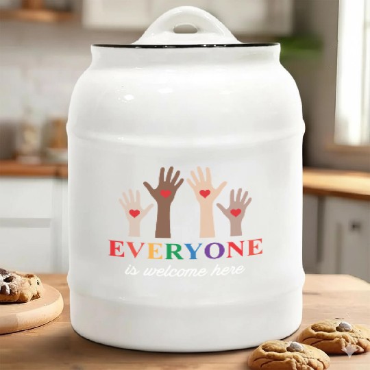 Everyone Is Welcome Here Idaho Teacher Ceramic Cookie Jars