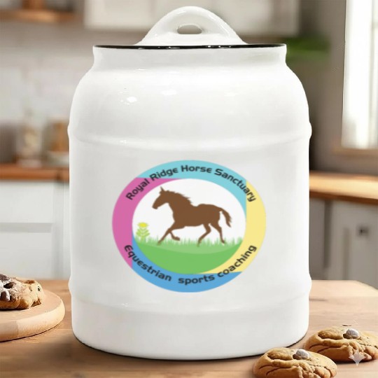 Equestrian sports coaching Ceramic Cookie Jars