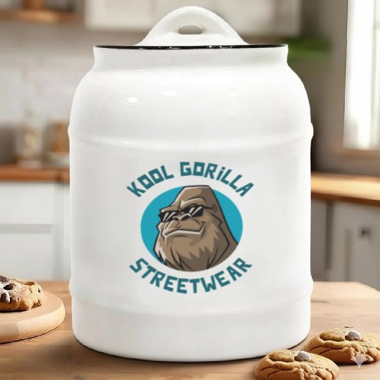 Kool Gorilla Street Wear Ceramic Cookie Jars