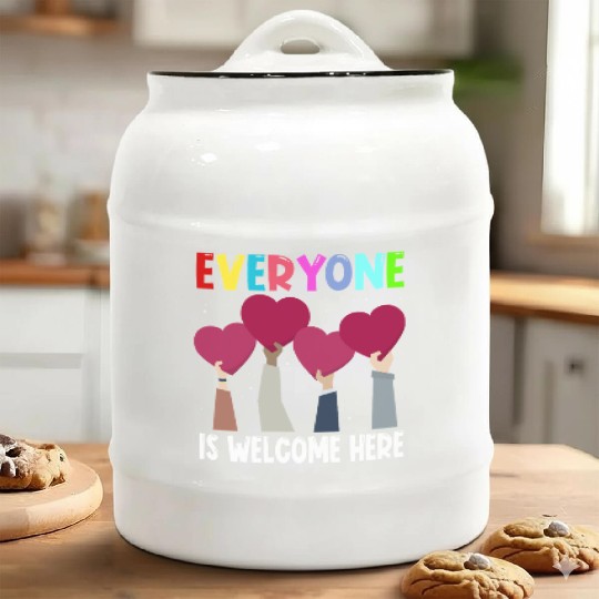 Everyone Is Welcome Here Idaho Teacher Ceramic Cookie Jars