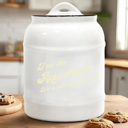 aquarius not a people person Ceramic Cookie Jars