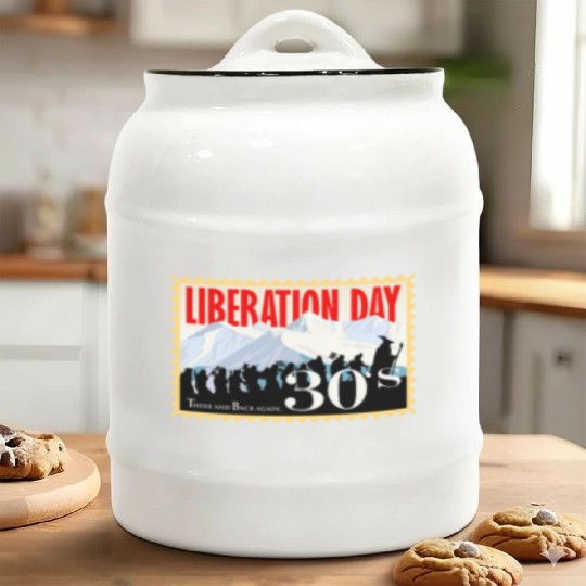 Liberation Day, There & Back Again 1930's Ceramic Cookie Jars