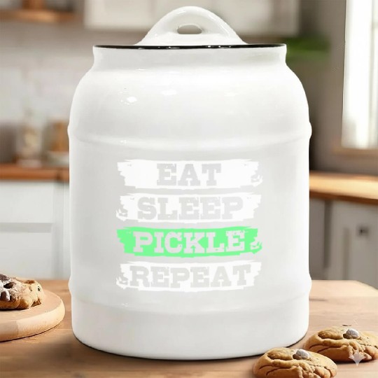 Pickles Vegan Food Pickle Ceramic Cookie Jars