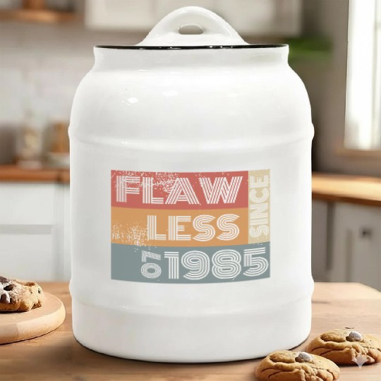 40th birthday Flawless since 07/1985 Ceramic Cookie Jars