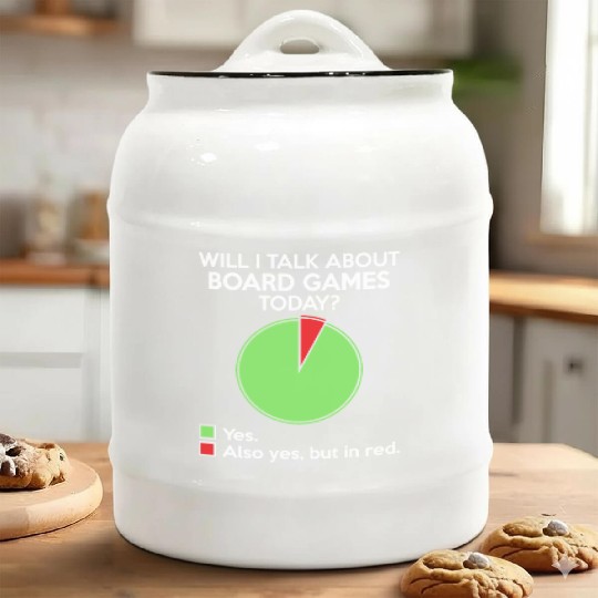 Will i talk about board game today for board gamer Ceramic Cookie Jars