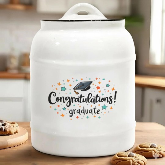 Congratulations Graduate! | Fun and Colorful Gradu Ceramic Cookie Jars