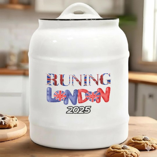 RUNING LONDON MARATHOON Ceramic Cookie Jars