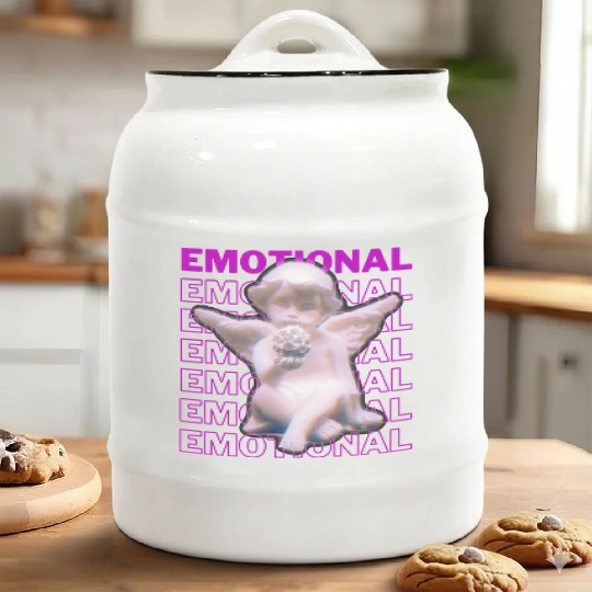 Emotional Little Angel Ceramic Cookie Jars