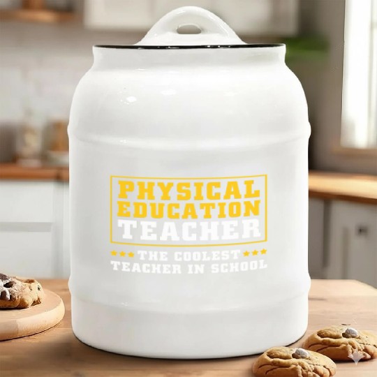 Physical Education Teacher Sports Coach Ceramic Cookie Jars