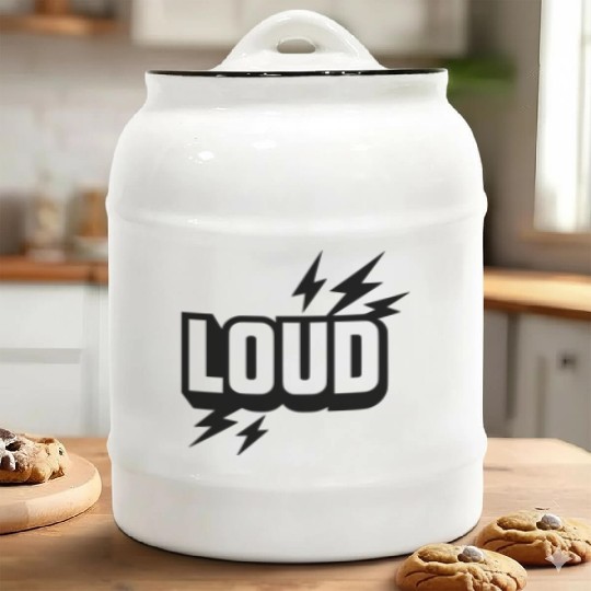 Loud attitude, vibe, hip hop Ceramic Cookie Jars