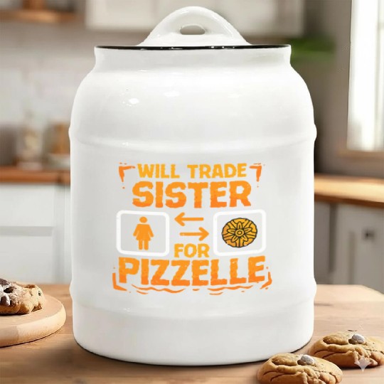 Pizzelle Waffle Will Trade Sister For Pizzelle Ceramic Cookie Jars