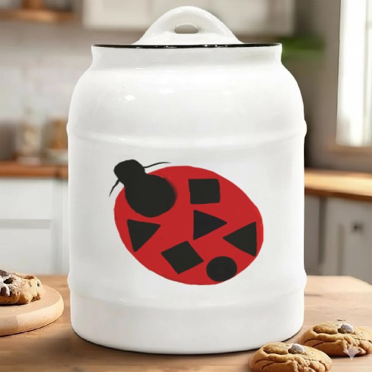 Ladybug insect Excepcionalis Ceramic Cookie Jars