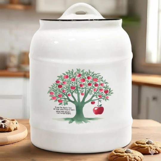 From the apple tree all beginnings Ceramic Cookie Jars