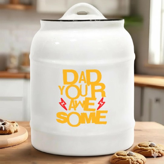 Dad You're Awesome Father's Day Gifts Ceramic Cookie Jars