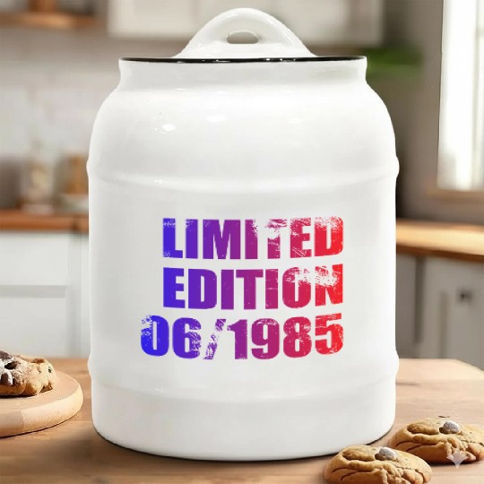 40th birthday Limited Edition 06/1985 Ceramic Cookie Jars