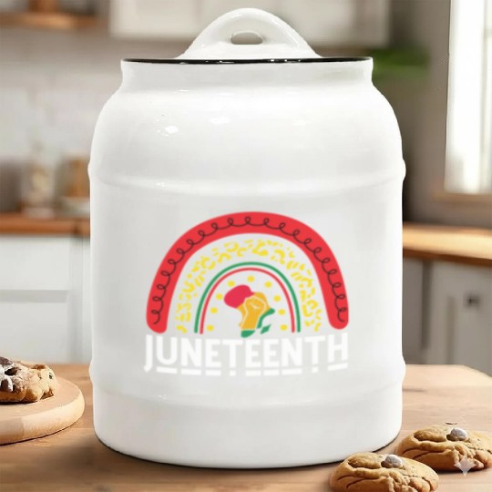 Juneteenth Black Pride Ceramic Cookie Jars