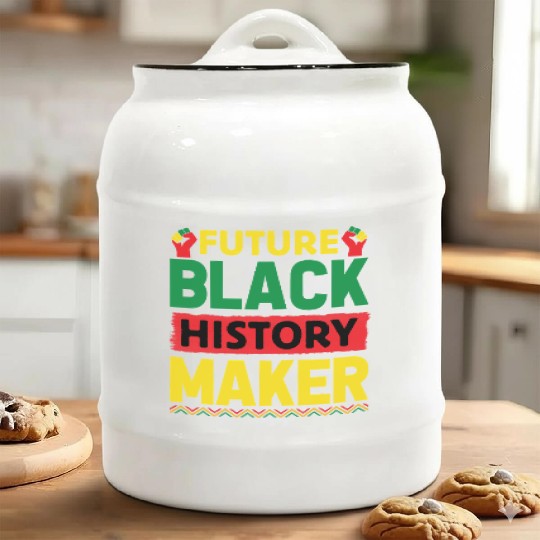Future Black History Maker Juneteenth Ceramic Cookie Jars
